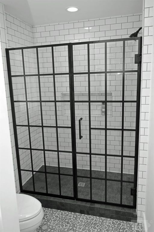 Garden Gate Shower Door for a Master Bathroom Staycation in Fairfield, Iowa