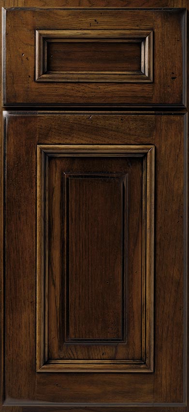 Traditional Cabinet Door Style Craftwood Hickory Truffle