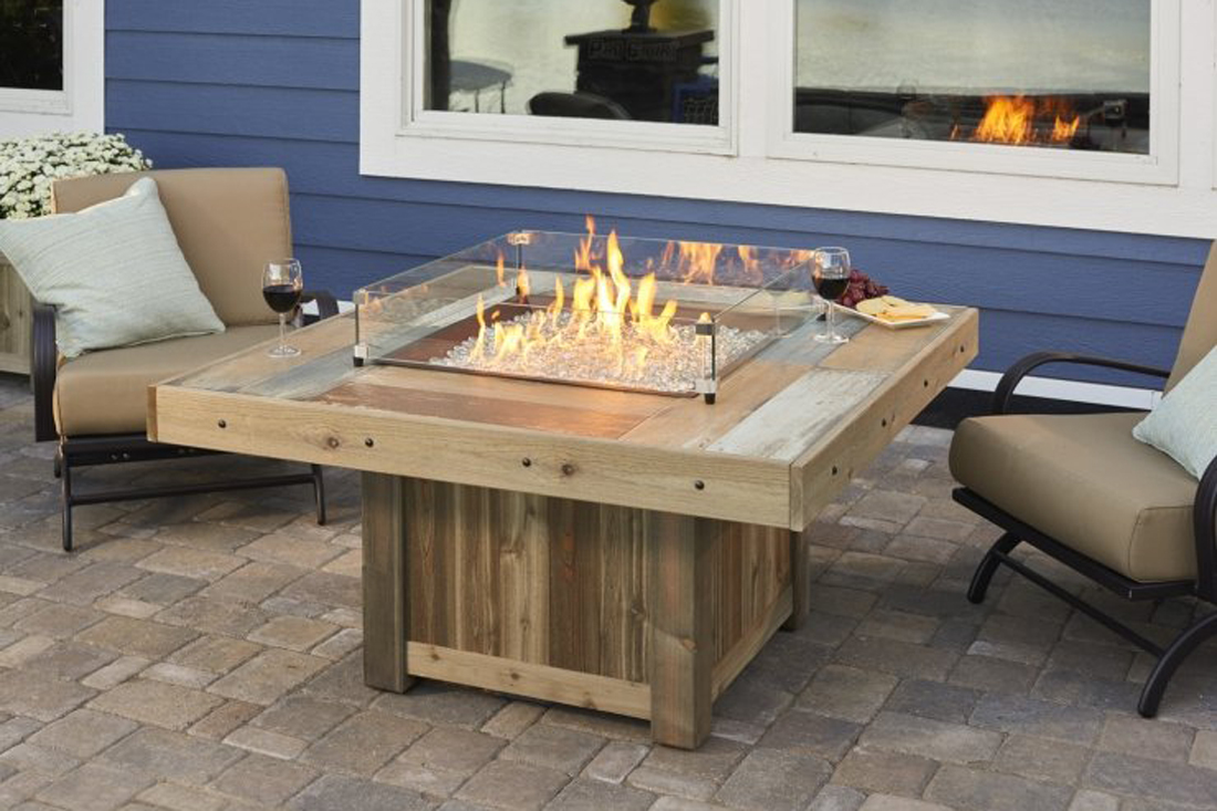 Rustic Fire Pit Table Available at JC Huffman in Fairfield, Iowa