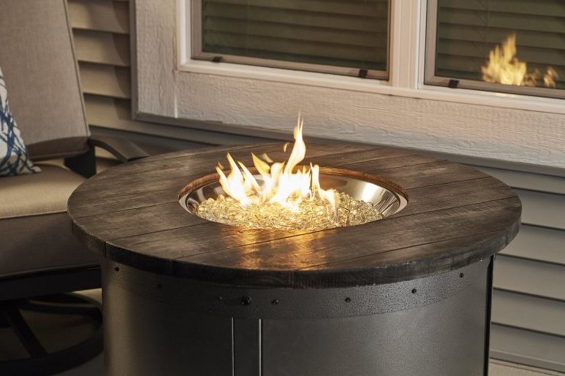 Round Gas Fire Pit Table Available at JC Huffman in Fairfield, Iowa