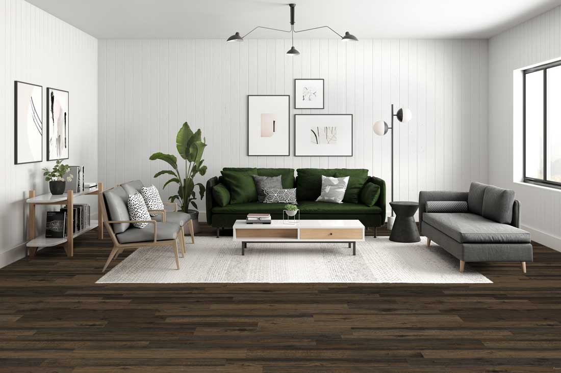 Laminate Flooring with Wood Like Appearance for Living Rooms