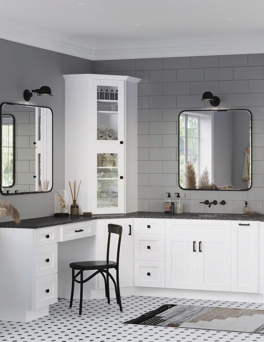 Designing an Organized Bathroom with Ready to Assemble Affordable Cabinets in Iowa