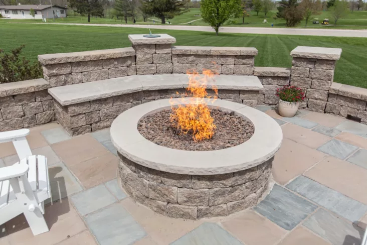 Choose the right sized fire feature for your backyard oasis.