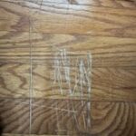 Scratches on hardwood floor