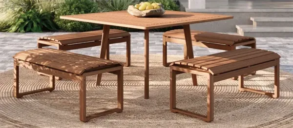 Jensen outdoor patio wood furniture