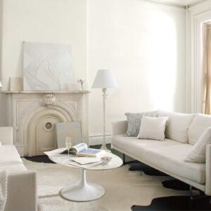 Living room painted with Simply White
