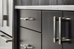Black cabinets are trending.